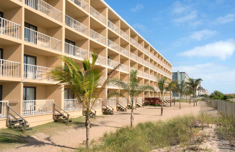 Exterior view of Quality Inn Oceanfront Ocean City.