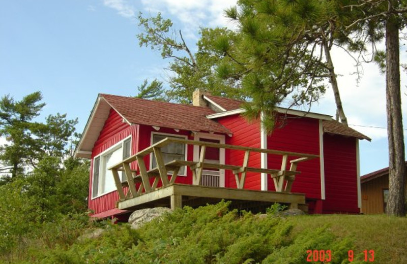 Cabin at Red Indian Lodge.