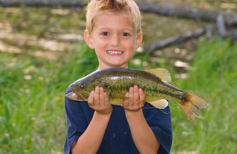 Fishing at Sand Lake Resort.