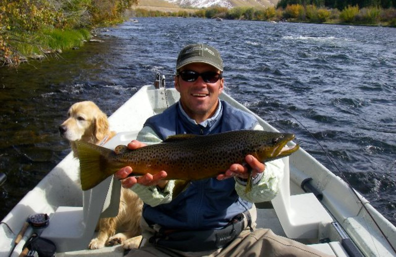 Fishing at Galloup's Slide Inn.