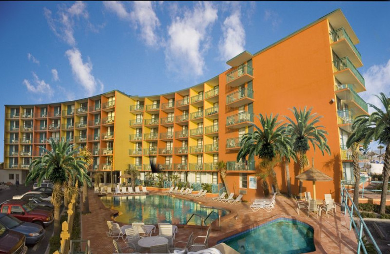 Exterior view of Daytona Beach Shores Hotel.