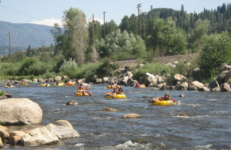 River tubing near Rabbit Ears Motel.