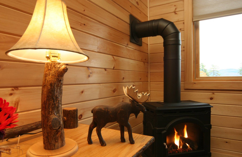 Guest room at The Lodges at Cresthaven on Lake George.