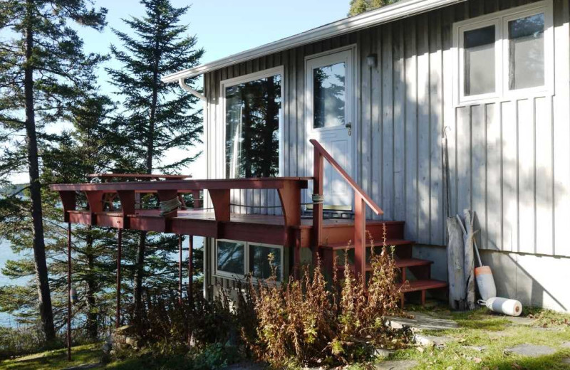Rental exterior at Acadia Cottage Rentals.