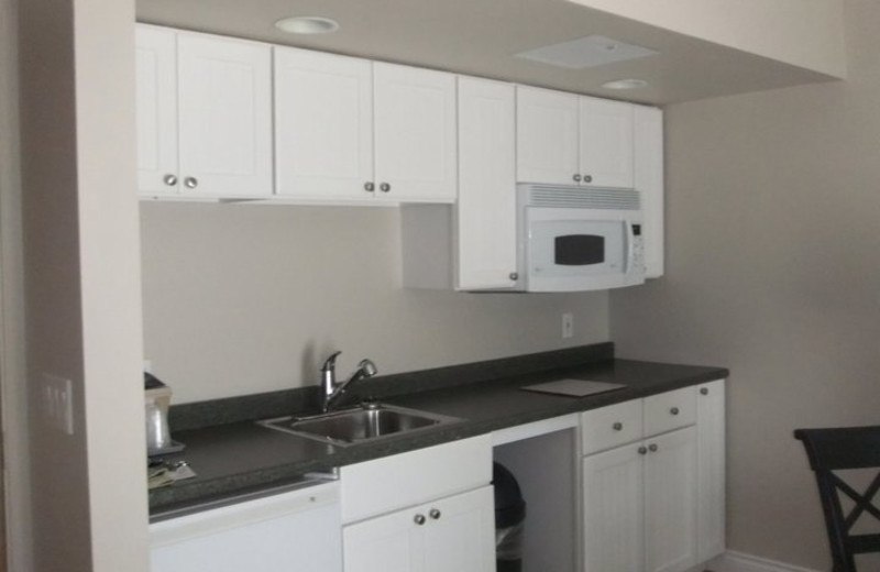 Suite kitchen at Charlevoix Inn.