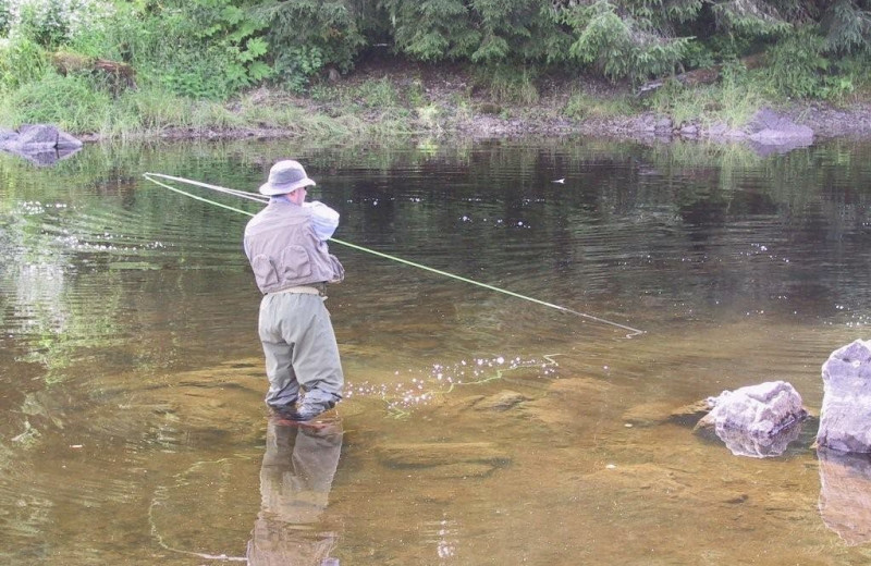 Fishing at Island Point Lodge.