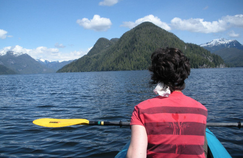 Kayaking at Blackfish Lodge.