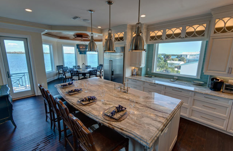 Rental kitchen at Anna Maria Vacations.