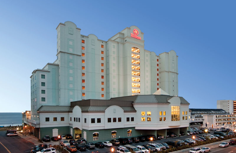 Exterior view of Hilton Suites Ocean City Oceanfront.