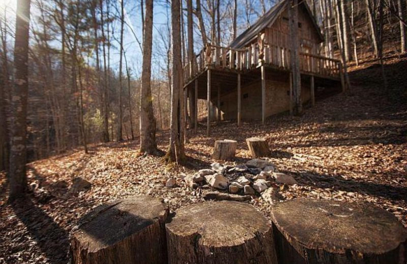 Cabin exterior at Red River Gorge Cabin Company.