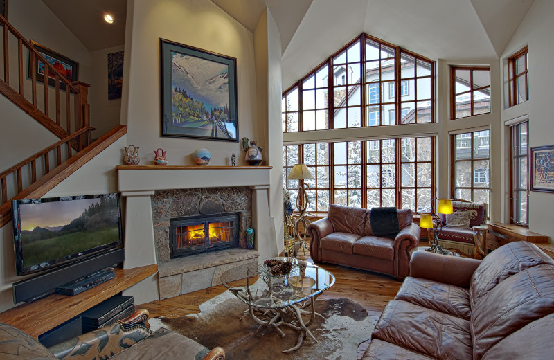 Guest living room at The Pines Lodge, A RockResort.