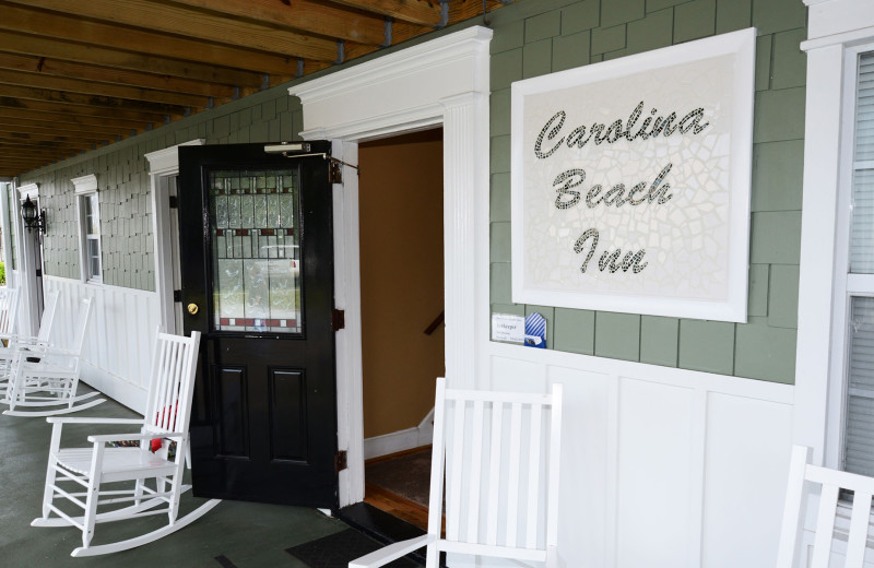 Porch at Carolina Beach Inn.