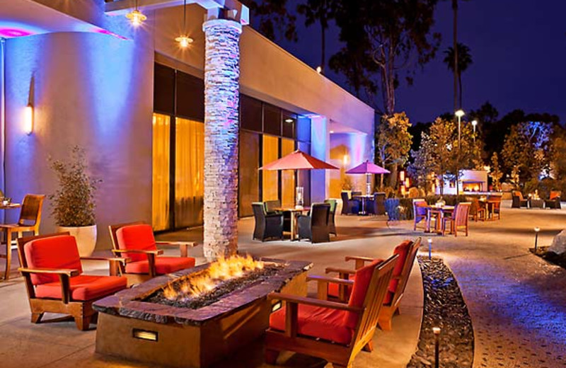 Patio view at Torrance Marriott South Bay.