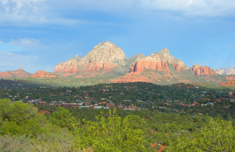 Beautiful mountain view at Sedona Rouge Hotel.