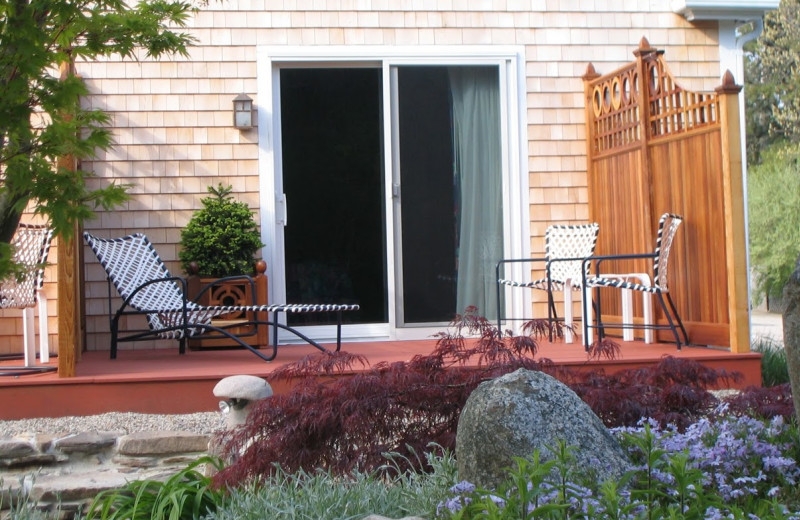 Porch view at Pleasant Bay Village.