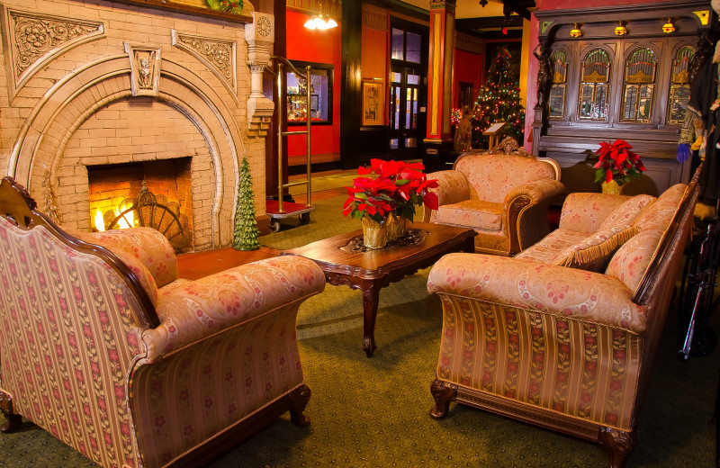 Lobby at 1886 Crescent Hotel & Spa.
