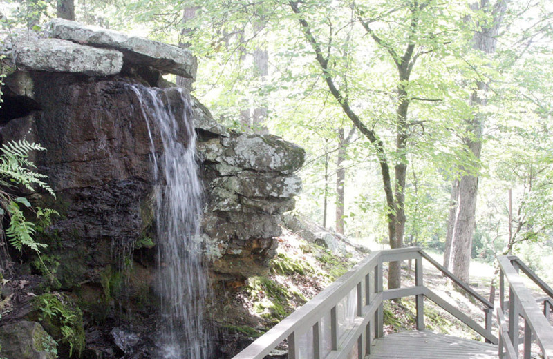 Waterfall at Red Apple Inn and Country Club.