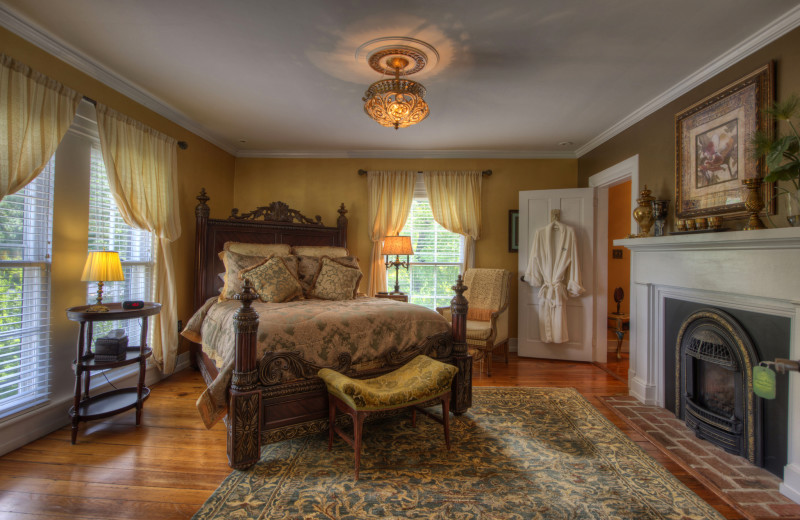 Guest room at Chestnut Hill Wedding & Reception Venue.