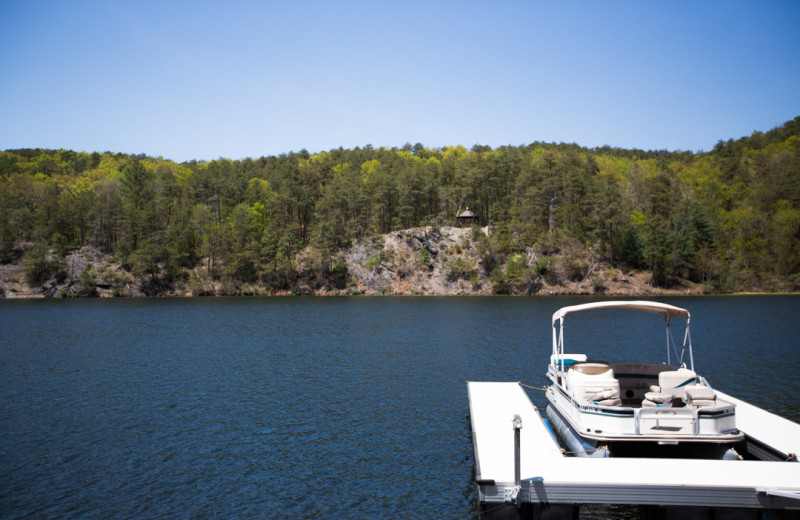 Pontoon at Cohutta Springs Conference Center.