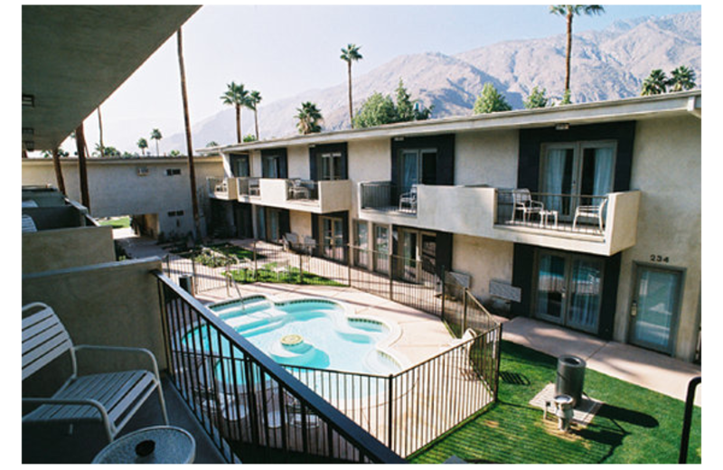 Balcony view at 7 Springs Inn & Suites.