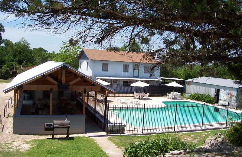 Outdoor pool at Indian Lodge Resort.