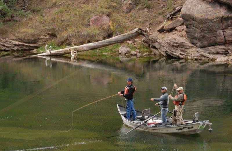 Fishing at Flaming Gorge Lodge.