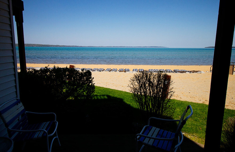 Condo balcony at The Beach Condominiums Hotel-Resort.