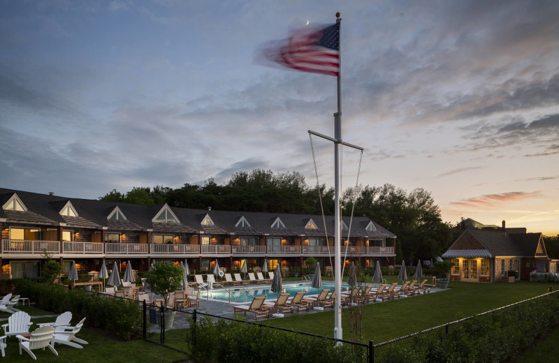 Outdoor pool at Inn At Baron's Cove.