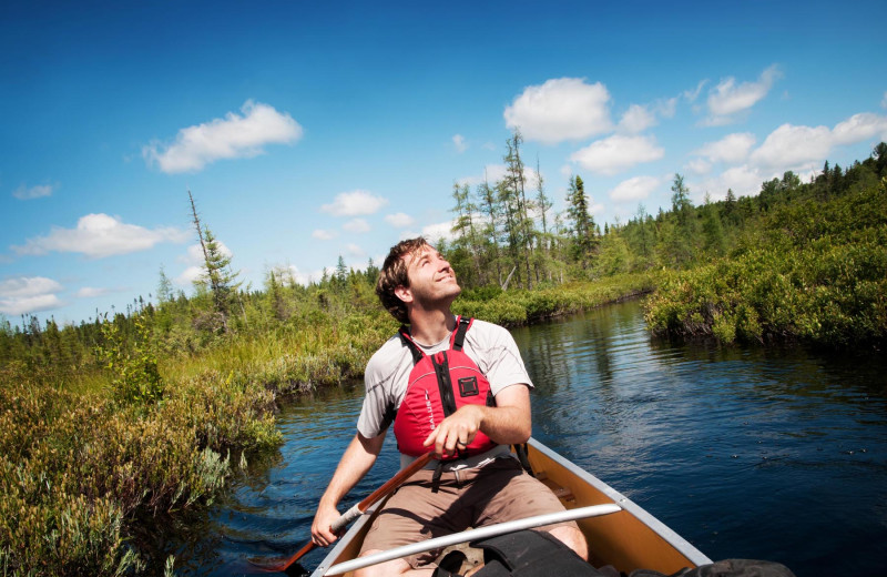 Canoeing at Wolf Den Hostel and Nature Retreat.
