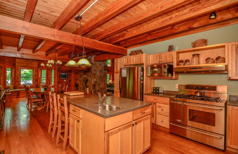 Rental kitchen at Railey Vacations.