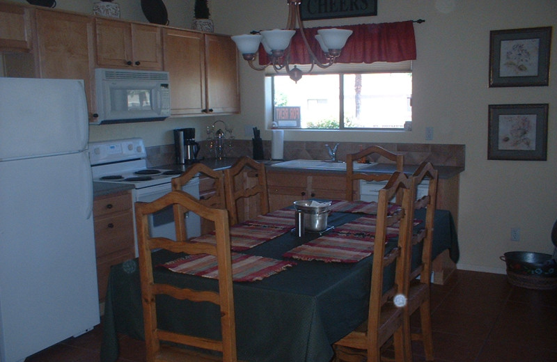 Rental kitchen at Fountain Hill Condo Rental.