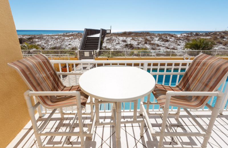 Rental balcony at Brooks and Shorey Resorts, Inc.