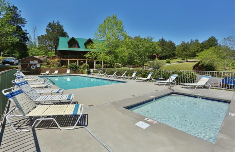 Outdoor pool at Little Valley Mountain Resort.
