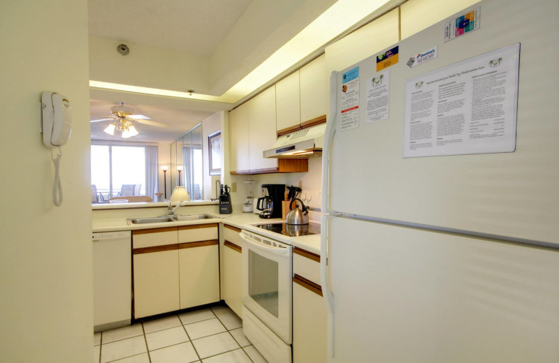 Rental kitchen at Perdido Key Resort Management.