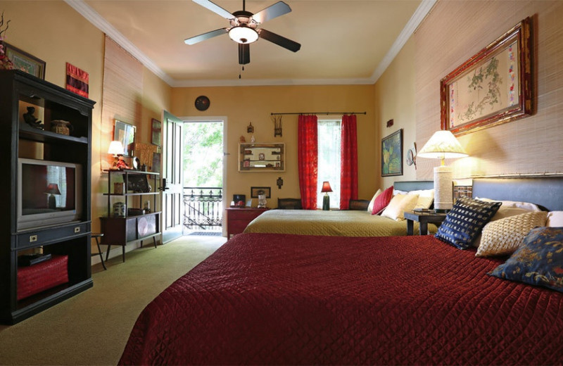 Guest room at Crescent Quarters.