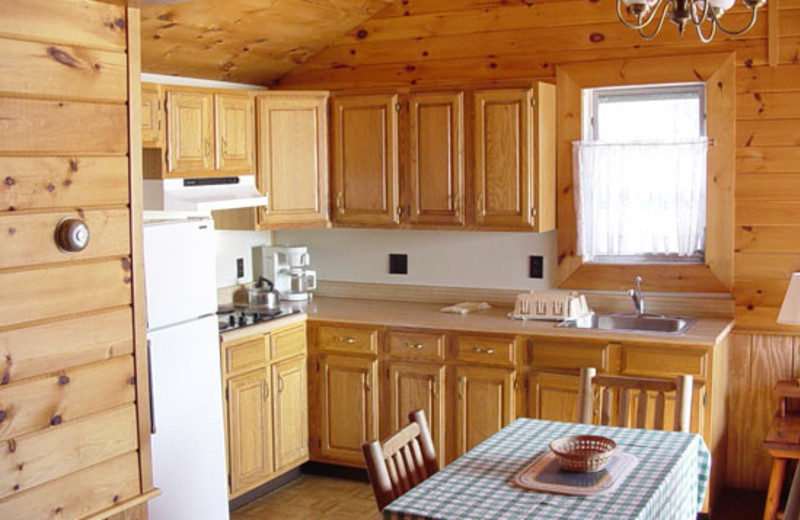 Suite kitchen at Ampersand Bay Resort.