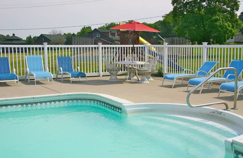 Outdoor pool at Stone Fence Resort.