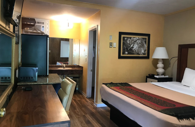 Guest room at Gold Lodge.
