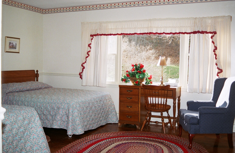 Guest room at Winter Clove Inn.