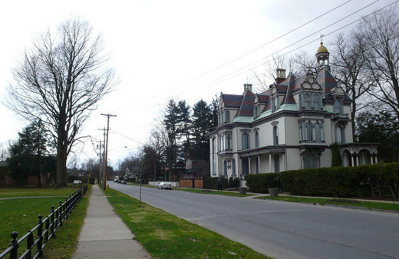 Exterior view of Batcheller Mansion Inn Bed and Breakfast.