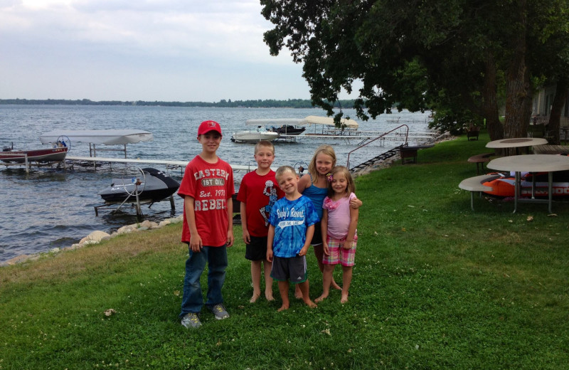 Family at Barky's Resort.