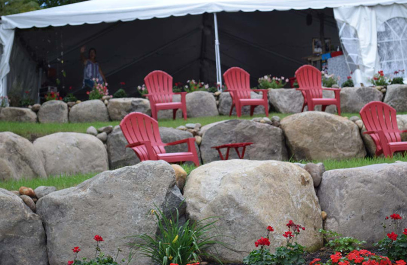 Patio at White Lake Lodges.