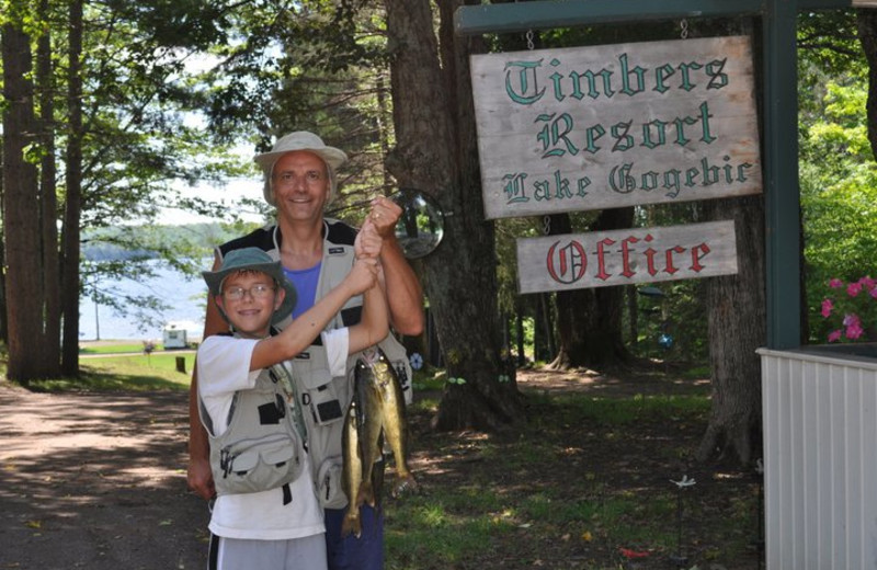 Fishing activities at The Timbers Resort.