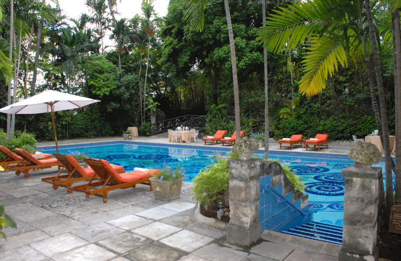 Outdoor pool at Graycliff Hotel.