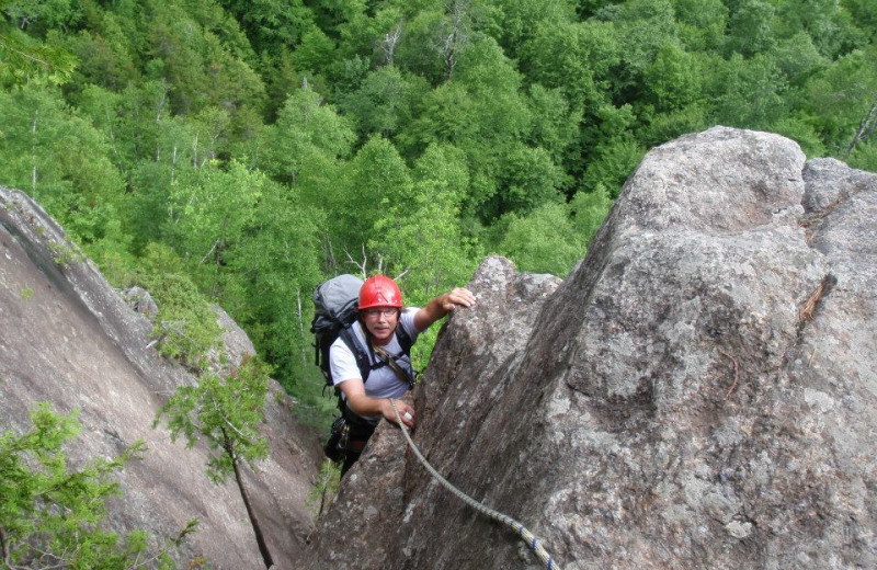 Mountain climbing at ADK Trail Inn.