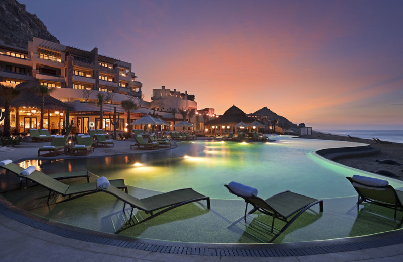 Outdoor pool at Capella Pedregal.