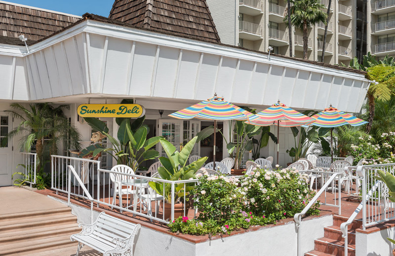 Dining patio at Town and Country Resort & Convention Center.