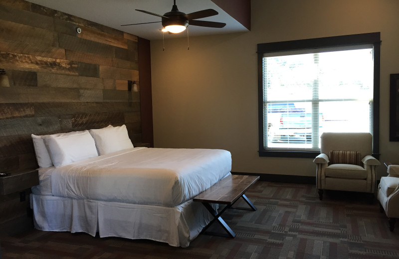 Guest bedroom at Antlers Resort.