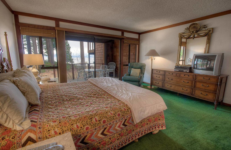 Rental bedroom at Lake Tahoe Accommodations.