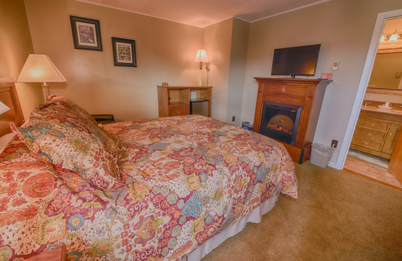 Guest room at Placid Bay Inn.